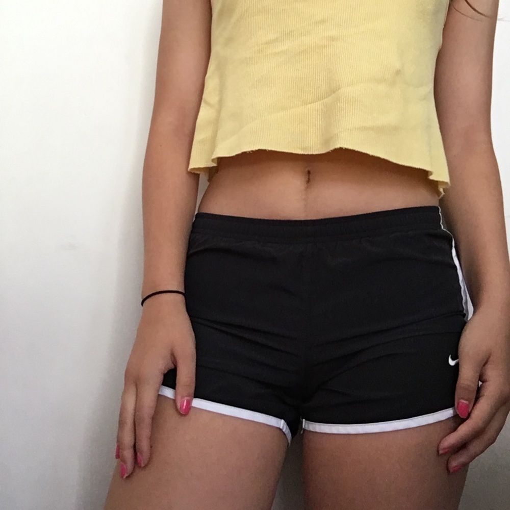 Girls Black Nike Dri Fit Shorts